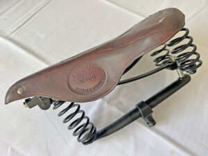 LOT 39 1890s BROOKS B80 SAFETY BICYCLE SADDLE (REPLICA)