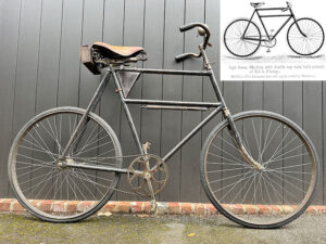 LOT 58 1900 HIGH FRAME MACHINE WITH DOUBLE TOP TUBE BUILT ENTIRELY OF BSA FITTINGS