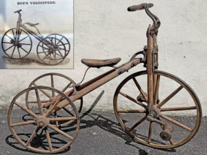 LOT 09 1880 TOM THUMB NO 1 VELOCIPEDE TRICYCLE