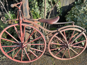 LOT 98 1867 MICHAUX SERPENTINE JUVENILE VELOCIPEDE
