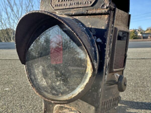 LOT 08 1890s POWELL & HAMMER ‘PARAGON’ SAFETY BICYCLE LAMP 