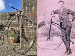 LOT 86 1873 MEYER TRANSITIONAL VELOCIPEDE (47" WHEEL)